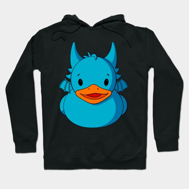 Blue Dragon Rubber Duck Hoodie by Alisha Ober Designs